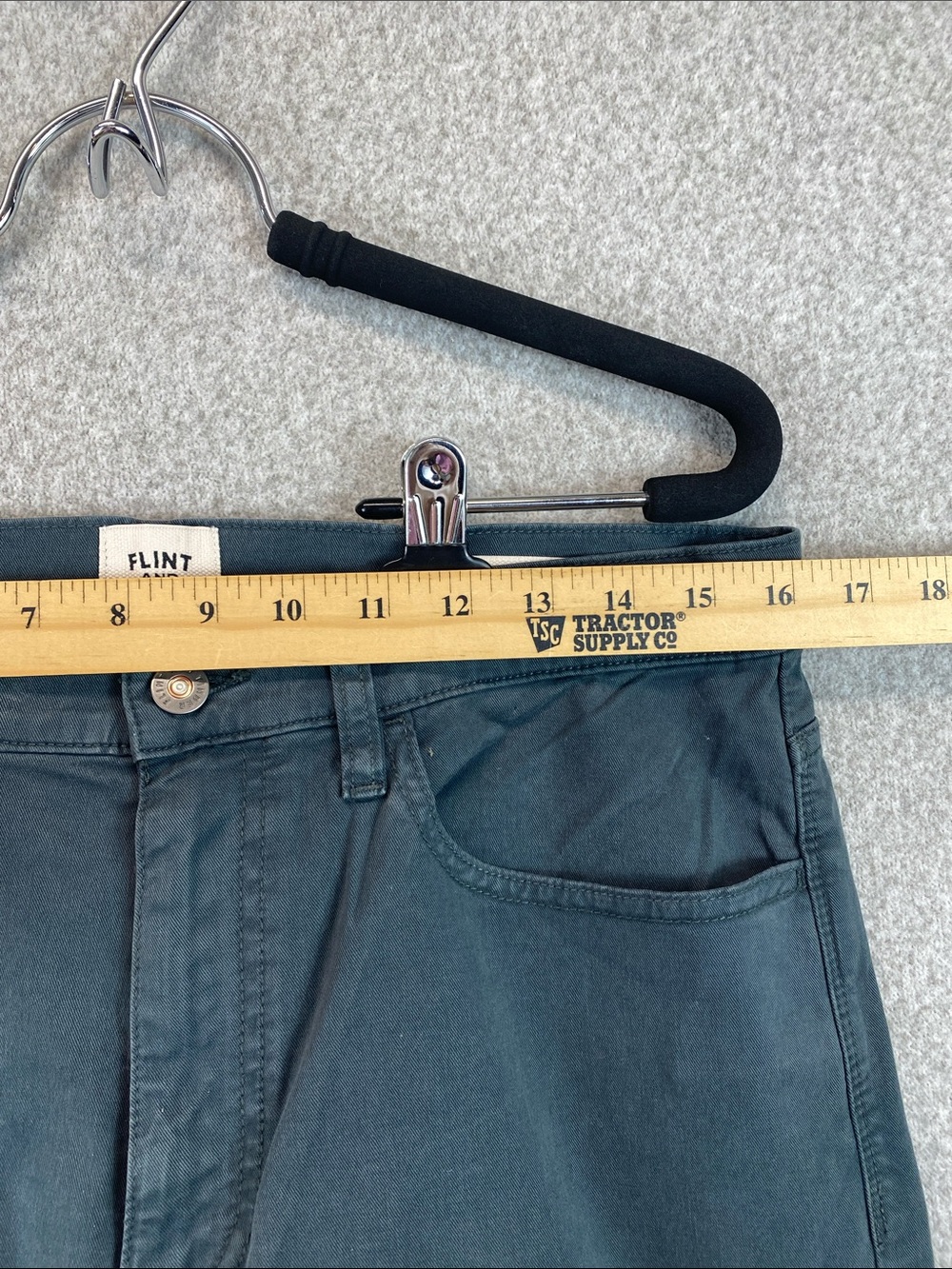 Flint And Tinder Chino Pants Men’s 32x32 straight Fit Gray Cotton office casual - Picture 3 of 11